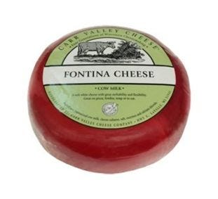 Carr Valley Red Wax Fontina Wheel