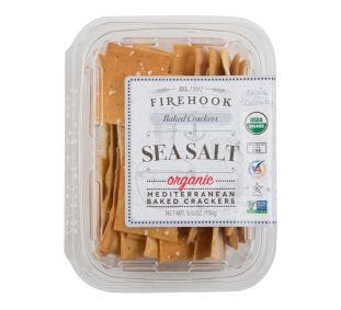 Firehook Sea Salt Mediterranean Crackers Organic