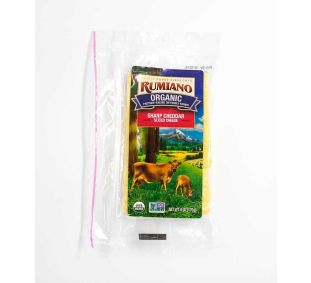 Rumiano Organic Sharp Cheddar Sliced Organic