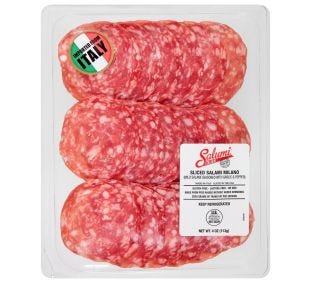 Salumi Italiani Milano Salami Sliced