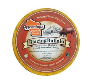 Henning's Blazing Buffalo Cheddar Wheel