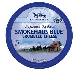 Salemville Applewood Smoked Smokehaus Blue Cheese Crumbles