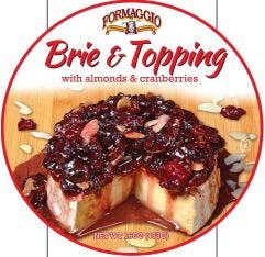 Formaggio Cranberry & Almond Topped Brie
