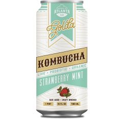 Golda Kombucha Strawberry Mint Kombucha