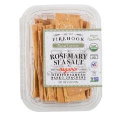 Firehook Rosemary Sea Salt Mediterranean Crackers Organic