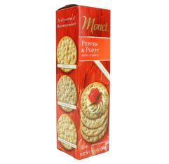 Monet Pepper & Poppy Water Cracker