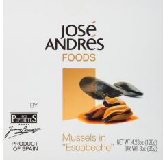 Jose Andres Mussels in Escabeche Gluten Free