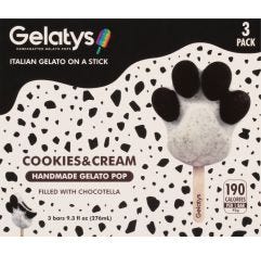 Gelatys Cookies & Cream 3 Pack Pops