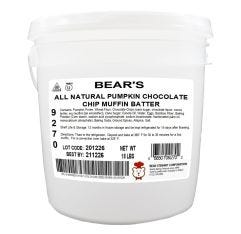 Bear's Pumpkin Chocolate Chip Muffin Batter