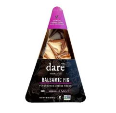 Darë Vegan Cheese Balsamic Fig Plant-Based Cheese Wedge