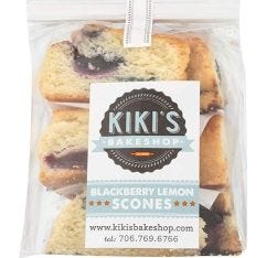 Kikis Bakeshop Blackberry Lemon Scone