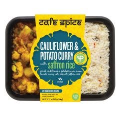 Cafe Spice Cauliflower & Potato Curry with Saffron Rice Gluten Free