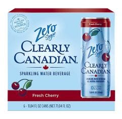 Clearly Canadian Zero Sugar Fresh Cherry Sparkling Water