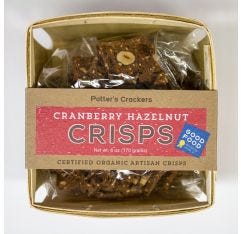 Potters Crackers Cranberry & Hazelnut Crisps Organic