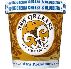 New Orleans Ice Creole Cream Cheese & Blueberry Ice Cream