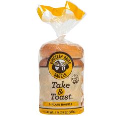 Einstein Bros Plain Bagels Take & Toast