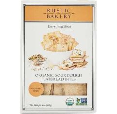 Rustic Bakery Everything Spice Flatbread Bites Organic Vegan