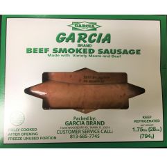 Garcia Smoked Beef Sausage Link