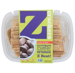 Z Crackers Garlic & Basil Cracker Vegan