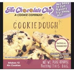 The Chocolate Chip Company Oatmeal Cranberry Cookie Dough