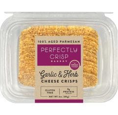 Perfectly Crisp Garlic & Herb Cheese Crisps