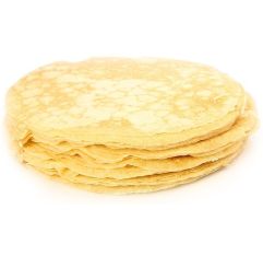 White Toque Plain Crepe Fully Cooked